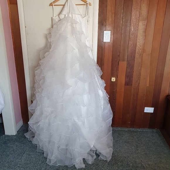 New Princess wedding dress size 12 with corset back, embellishments crinoline - Picture 8 of 11